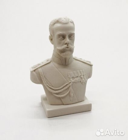 Бюст Николая II Высота изделия 9,5 см Вес: 0,18 кг