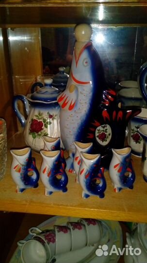 Графин штоф рыбы