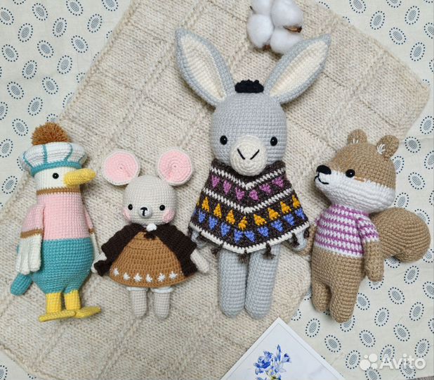 Вязаные игрушки ручной работы