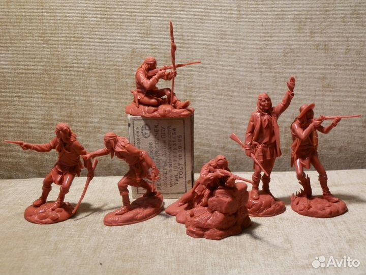 Солдатики индейцы ковбои Апачи WildWest