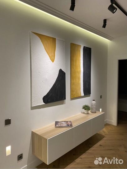 Картина абстрактная «Берега»