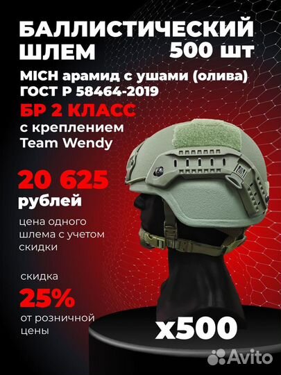 Шлем с ушами (Mich) с Team Wendy опт