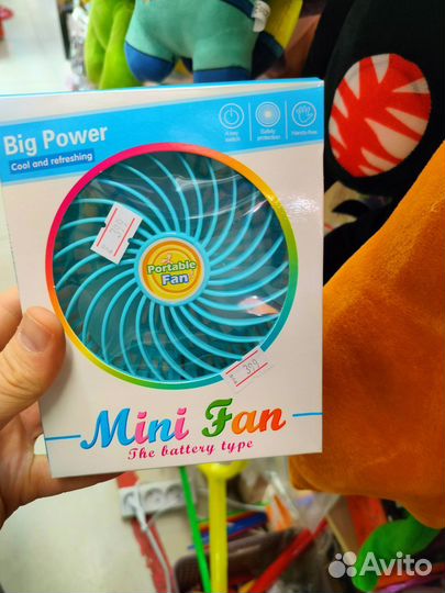 Подружка вентилятор детский на батарейках