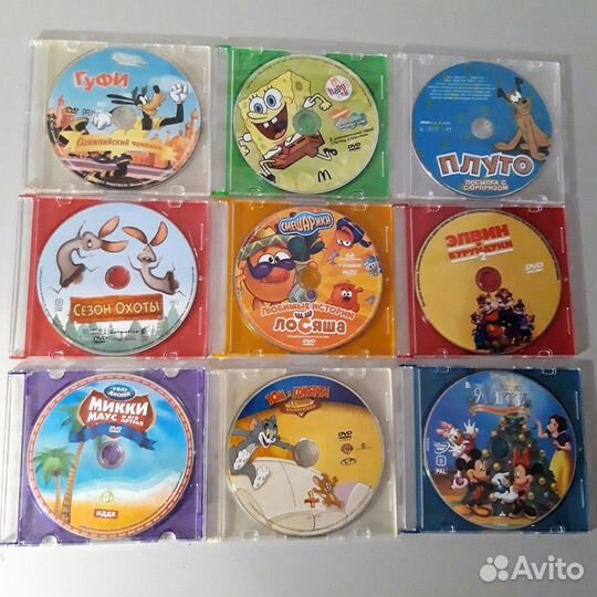 Мультики DVD, Дисней, Россия, сказки, кино от