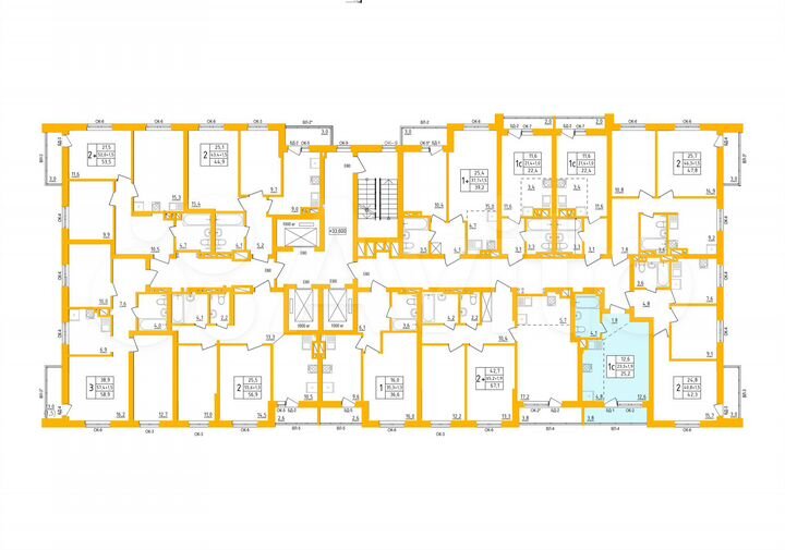 Квартира-студия, 25,2 м², 15/27 эт.