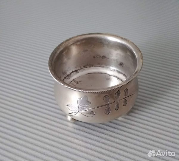 Солонка, серебро, 84 проба