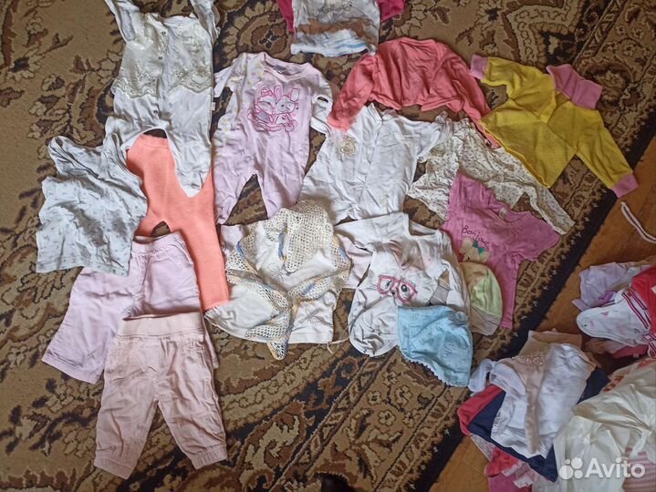 Вещи пакетом на девочку от 0