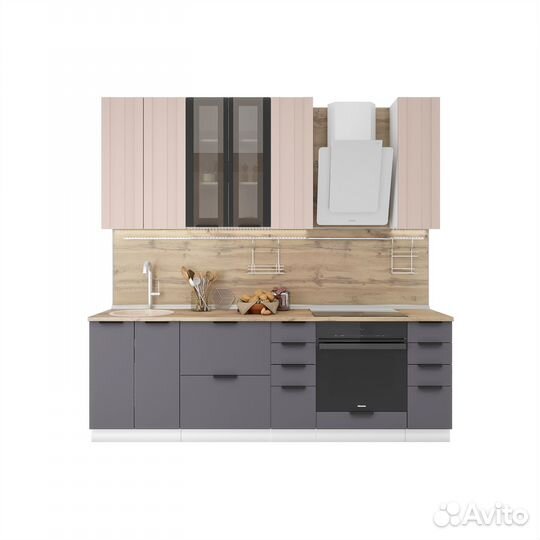 Модульная кухня Норд Stoun 2,4 м (Н)