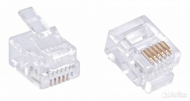 Коннектор RJ12 Buro (tlus-037) 6p6c (100шт.)