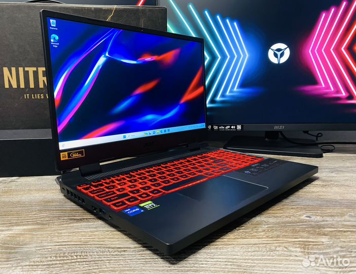 Игровой Acer Nitro 5 RTX 3050+i5 12500H 16Gb DDR4