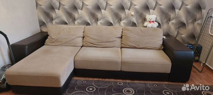 Газовый к.Продам диван б/у.длина 3м.05см. 10.000