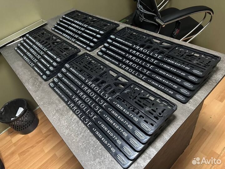 Номерная led рамка с вашим дизайном