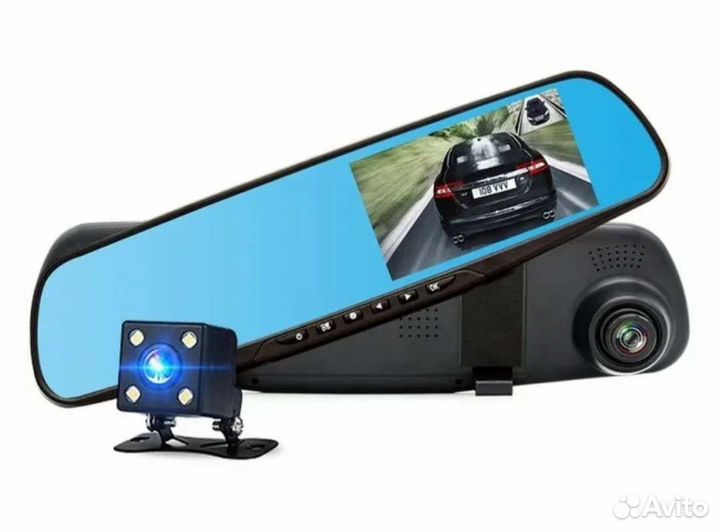 Видеорегистратор для автомобиля с 2 камерами