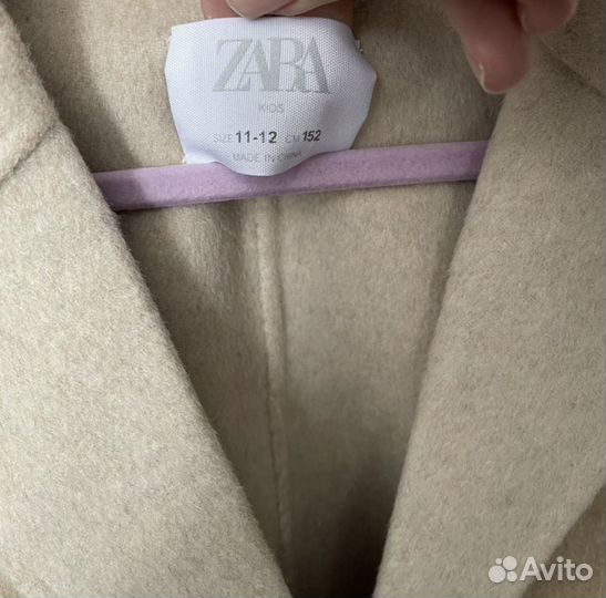 Пальто для девочки zara 152