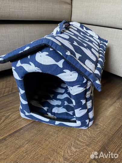 Лежанка домик для маленькой собаки или кошки