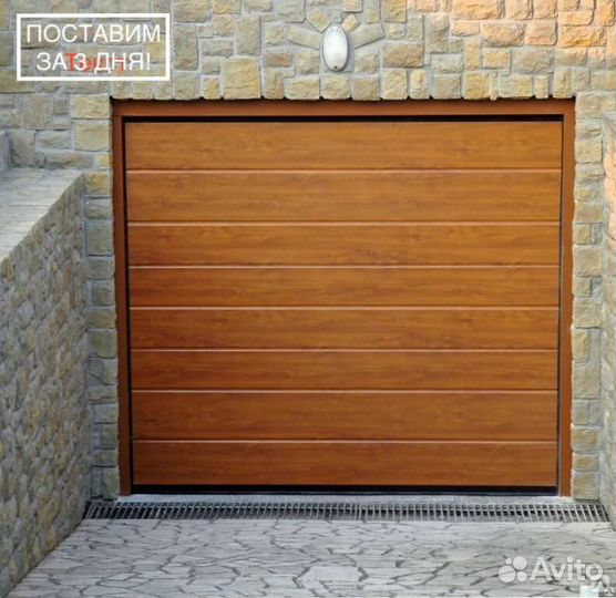 Гаражные секционные ворота Алютех 3х2,25м за 3 дня