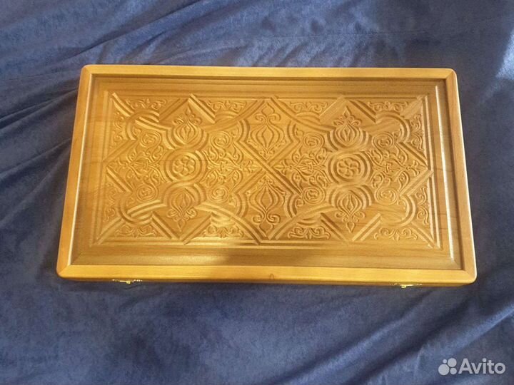 Нарды бук резные с узором