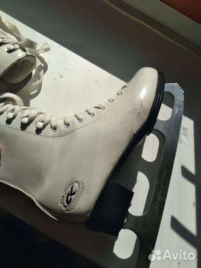 Коньки Princess Leather с насадкой на лезвие