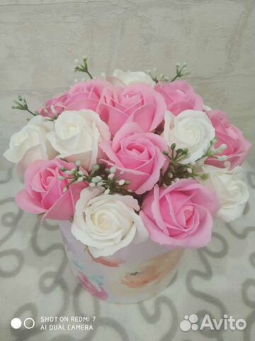 Букет из мыльных роз