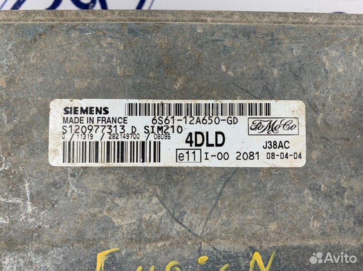 Блок управления двигателем Ford Fusion CBK 1.4-1.6