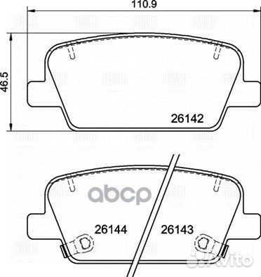 PF 0876 Колодки тормозные hyundai santa FE 18