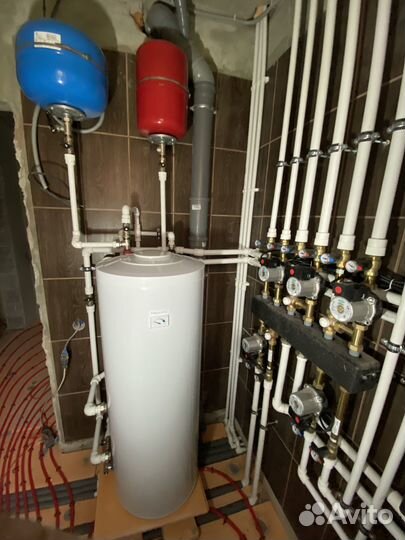 Монтаж системы отопления, водоснабжения