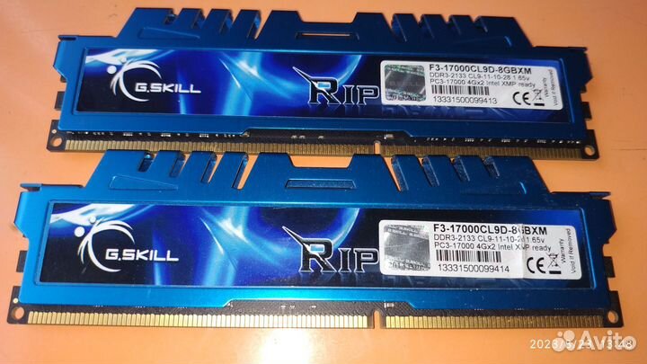 G.skill Ripjaws x 8gb (4x2) 2133 mhzcl9