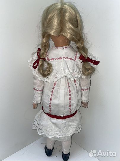 Кукла антикварная, паричковая. 1930-х годов