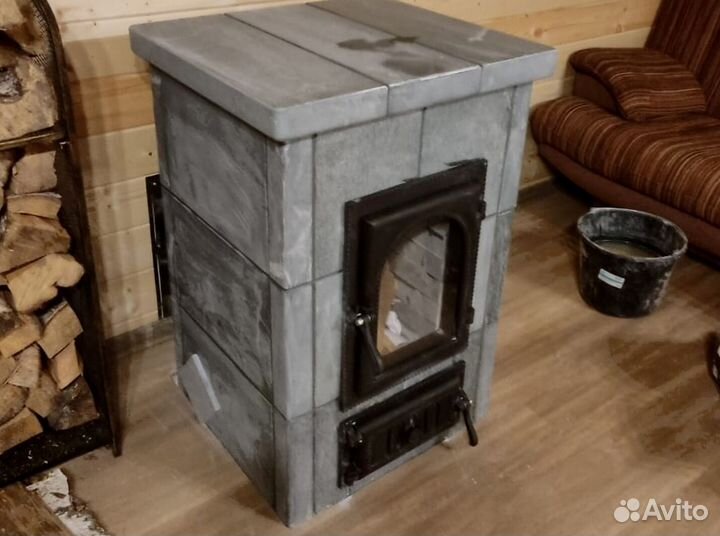 Печь камин отопительная