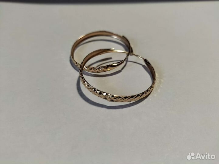 Золотые серьги конго 585