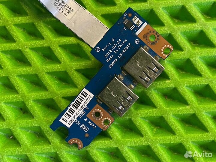 Плата USB - V3-571G со шлейфом