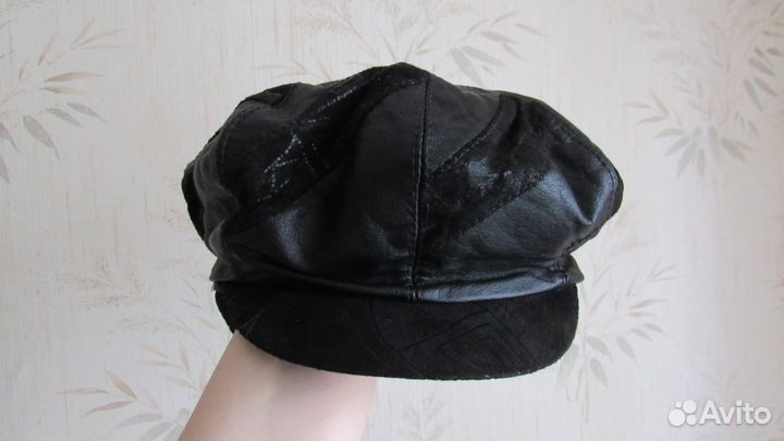Новый кожаный берет(весна-осень)