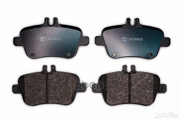 Тормозные колодки задние (Low Metallic) C12CR00