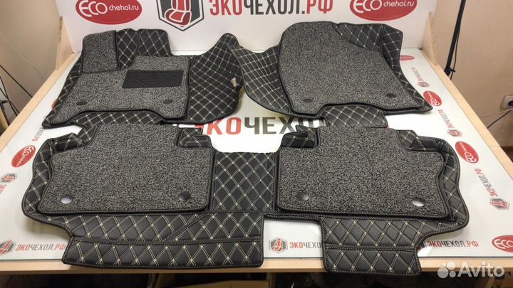 3D Коврики Range Rover Салон Багажник из Экокожи