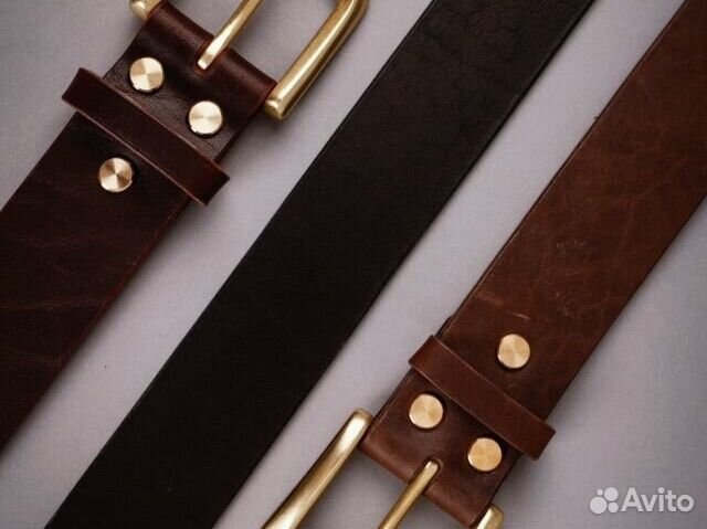 Мужской кожаный ремень