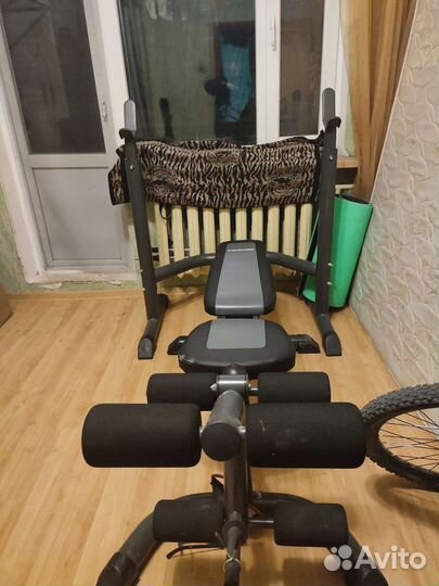 Скамья для жима лежа для ног пресса из двух частей