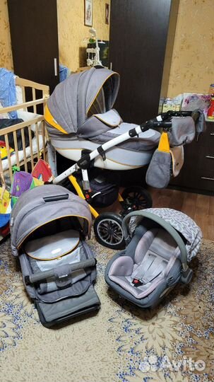 Коляска bebe mobile mario 3в 1