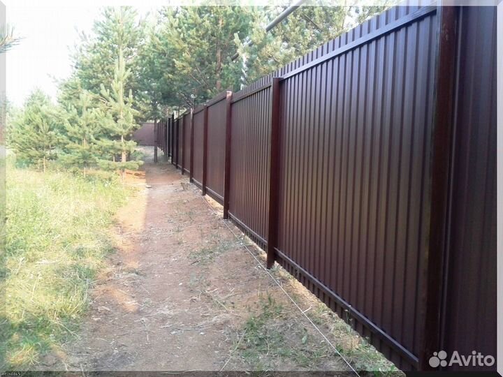 Забор из профнастила