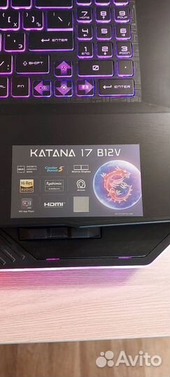 Игровой ноутбук msi katana 17