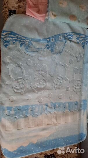 2 пледа в кроватку 120 60