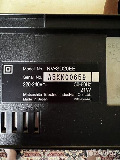 Видеомагнитофон panasonic