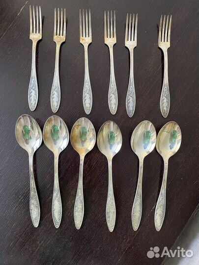 Столовые приборы мельхиор СССР