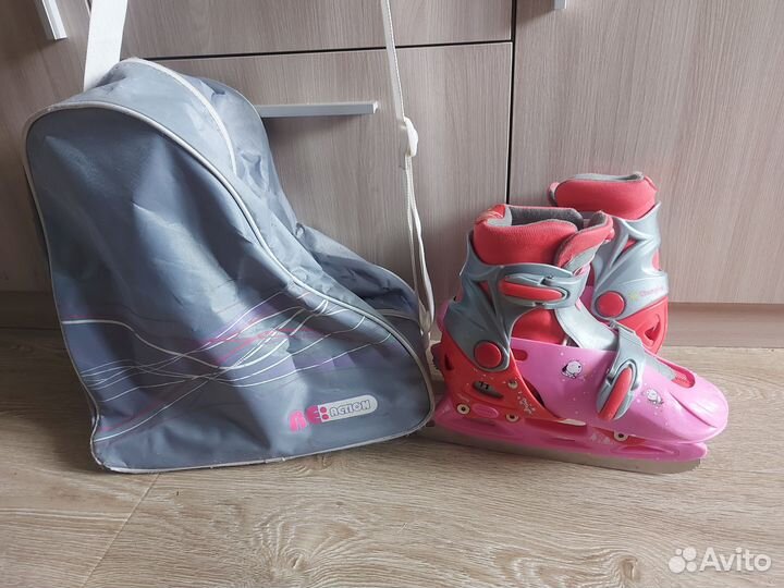 Коньки раздвижные для девочки 34, 37