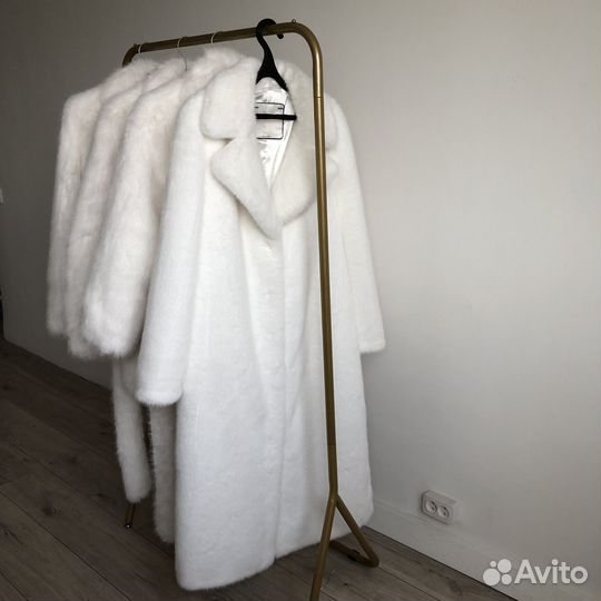 Шуба белоснежная макси XS S M L новая zara lime