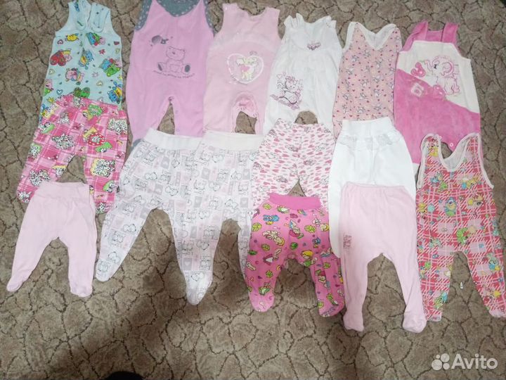 Вещи на девочку от 0 до года