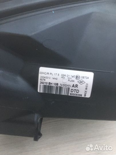 Фара правая nissan note e11