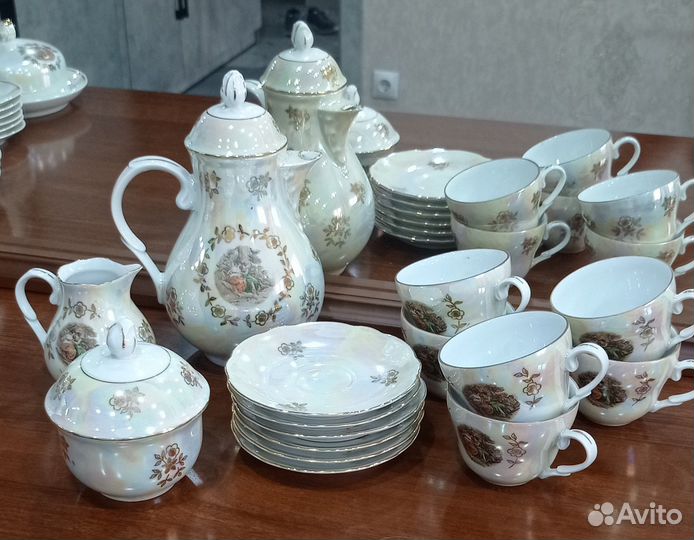 Чайный,кофейный сервиз мадонна гдр