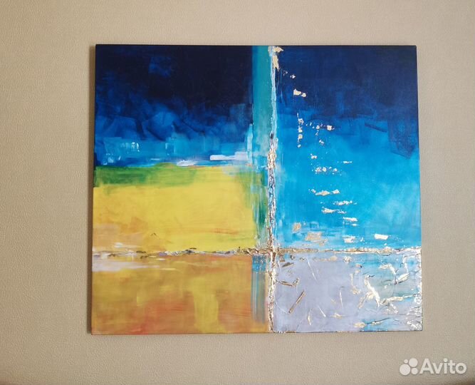 Интерьерная картина большая абстракция