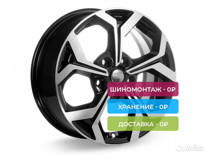 R16 5x114,3 6,5J ET45 67,1 К&К кс878 Алмаз чёрный