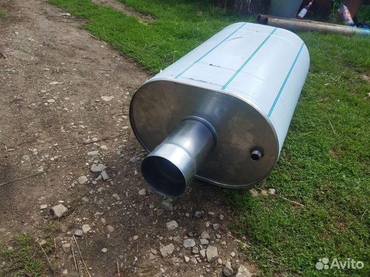 Бак на трубе для печи 70 литров